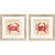 Brilliant Red Shore Crab Framed Art Set