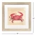 Brilliant Red Shore Crab Framed Art Set measurements