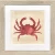 Brilliant Red Shore Crab Framed Art Set.1