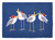 Caroling Seagulls Wool Hooked Accent Rug