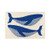 Navy Whale Duo Hooked Wool Accent Rug