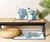 Rhapsody in Blue Hydrangeas Wool Hooked Pillow with coordinating pieces