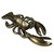 Antiqued Brass Lobster Decorative Accent 
