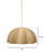 Rosemary Beach Natural Woven Large Pendant measurements