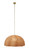 Rosemary Beach Natural Woven Large Pendant full length light on