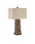 Villamare Oyster Shell Layered Table Lamp angle view