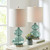 Waterfront Teal Glass Table Lamp Set view 3