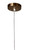 Island Rope Wrapped Tiered Pendant ceiling cap