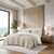 Catalina Linen Botanical King Size 3-Piece Premium Quilt Set room view 2