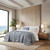 Catalina Blue Botanical 3-Piece Premium Quilt Set 