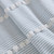 Sailor's Cove Blue Striped Tufted Shower Curtain close up 2