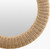 Seadrift Large Woven Round Rattan Mirror close up edge