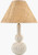Shore and Sands Ripple Ceramic Table Lamp with Raffia Shade view 2