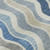 Blue Ocean Drift Wave Striped Rug close up pattern
