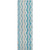 Turquoise Ocean Drift Wave Striped Rug runner size
