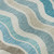 Turquoise Ocean Drift Wave Striped Rug close up stripes