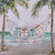 Deck the Palms 54 inch Table Runner close up end