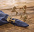 Gold Coconut Palm Tree Set of Four Napkin Rings
