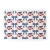 Nautical Life Rings and Christmas Bows Entry Mat large