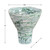 Seafoam Tides Sculptural Ceramic Vase measurements