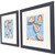 Summer Shucks Framed Oyster Art Set angle view