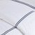 Harborside Home Navy Embroidered King Size 3-Piece Duvet Set details 