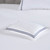 Harborside Home Navy Embroidered King Size 3-Piece Duvet Set close up 3