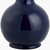 Catalina Isle Navy Blue Lamp with Rattan Scalloped Shade base