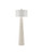 Turbinella White Natural Shell Encrusted Floor Lamp light off