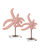 Pink Champagne Starfish Crystal Sculptures 