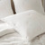 Sea Breeze White Cotton Embroidered Euro Sham details 3