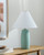 St. Lucia Sea Green Table Lamp on table
