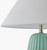 St. Lucia Sea Green Table Lamp shade close up