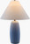 St. Lucia Sky Blue Table Lamp light on