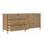 Isla Cane 6-Drawer Rattan Accented Chest drawers pulled out