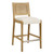 Interbay Cane Woven Counter Stool angle view