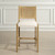 Interbay Cane Woven Counter Stool front view in room