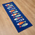 Picket Fish Colorful Wool Hooked Accent Runner on floor