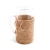 Hand Woven Rattan Covered Glass Pitcher view 2