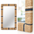 Boathouse Seagrass Rectangle Mirror with close up image