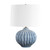 Reef Flow Blue Ceramic Accent Lamp light off