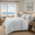 Larkspur Landing Blue Striped Linen King Size Duvet Set
