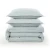 Larkspur Landing Blue Striped Linen Queen Size Duvet Set