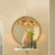 Striped Parasol Natural Large Pendant Lighting room idea