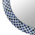 Blue Luciana Diamond Pattern Bone Inlay Mirror close up