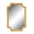 Destin Shores Scalloped Rectangle Rattan Framed Mirror