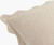 Bristol Navy Blue Velvet Scalloped Edge Pillow corner