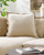 Bristol Navy Blue Velvet Scalloped Edge Pillow room view