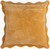 Bristol Gold Velvet Scalloped Edge 18 x 18 Pillow back of pillow