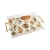Seashells Collection Acrylic Serving Tray with Gold Handles 